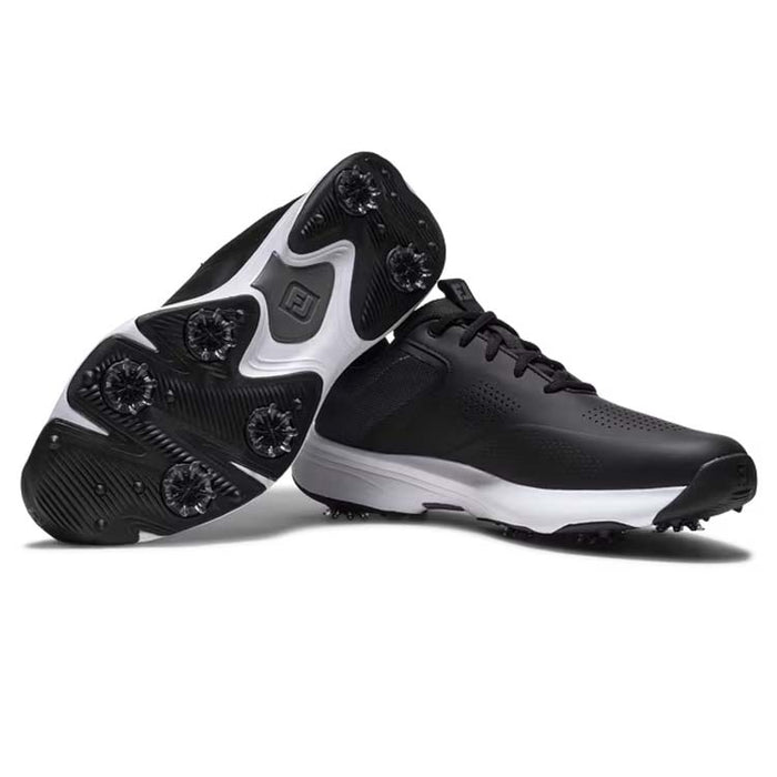 Footjoy Qualifer Golf Shoes - Black Both Shoes View