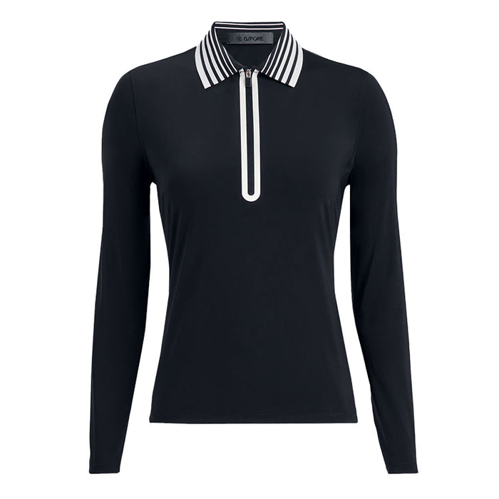 G/FORE Silky Tech Nylon 1/4 Zip Golf Polo