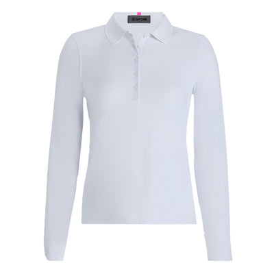 G/FORE Ribbed Tech Nylon Long Sleeve Golf Polo