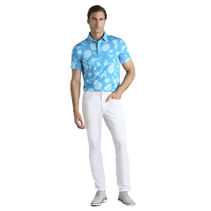 G/FORE Blur Floral Tech Golf Polo
