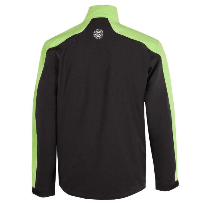 Galvin Green Adam Waterproof Golf 1/2 Zip Pullover - Black/Fresh Green