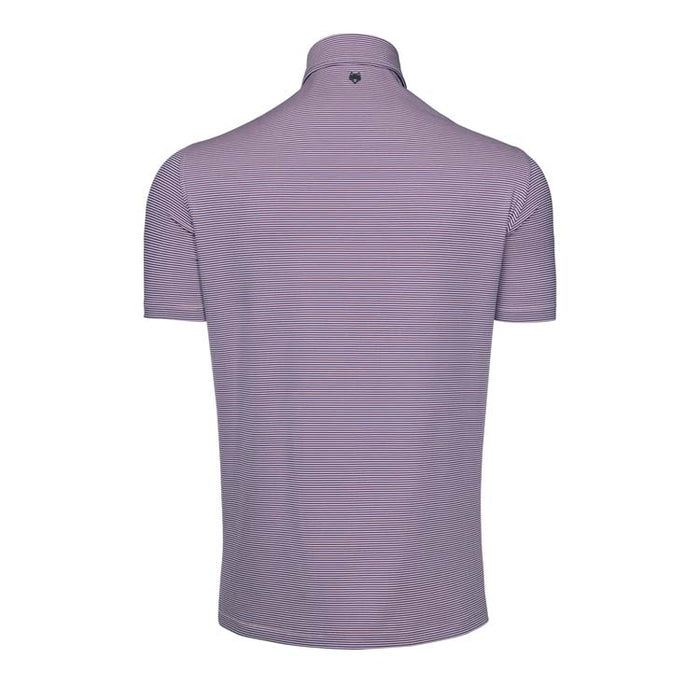 Greyson Saranac Golf Polo - Blossom/Falcon Back View