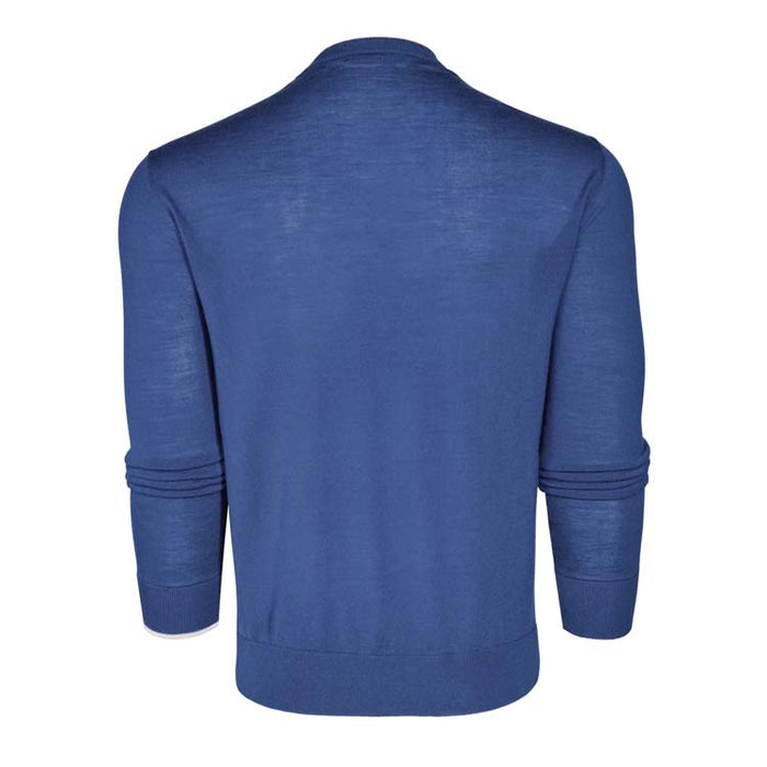 Greyson Saratoga Crewneck Golf Pullover - Falcon Back View