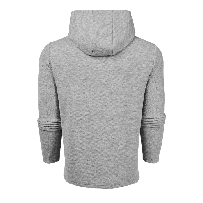 Greyson Troy Golf Hoodie - Smoke Heather Back View 
