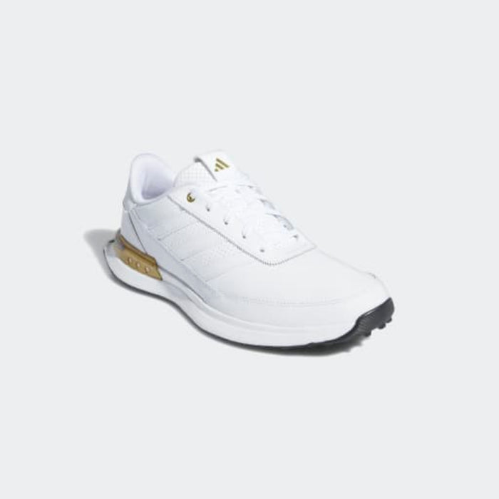 Adidas S2G 25 Leather Spikeless Womens Golf Shoes - Off White / Gold