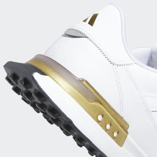 Adidas S2G 25 Leather Spikeless Womens Golf Shoes - Off White / Gold