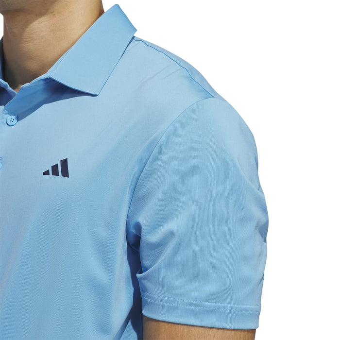 adidas Ultimate365 Solid LC Golf Polo Shirt - Semi Blue Burst