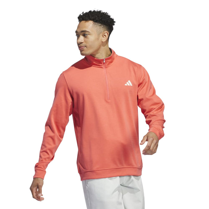 adidas Elevated 1/4 Zip Golf Pullover - Preloved Scarlet