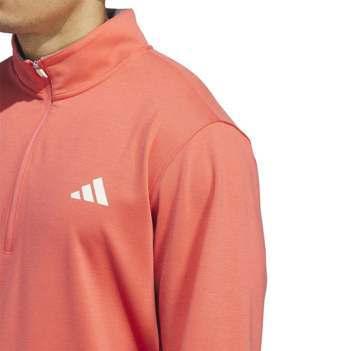 adidas Elevated 1/4 Zip Golf Pullover - Preloved Scarlet