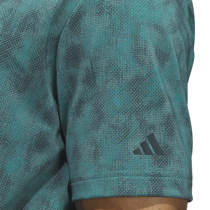 adidas Ultimate365 Textured Print Polo Shirt