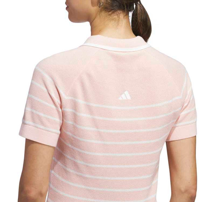 adidas Ultimate365 + Stripe Knit Golf Polo