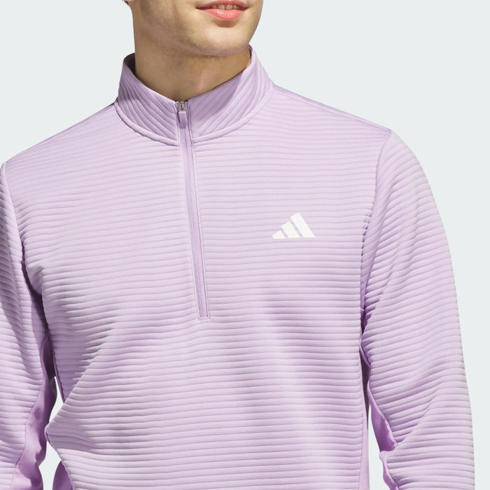 adidas Ultimate365 DWR Textured 1/4 Zip Golf Pullover