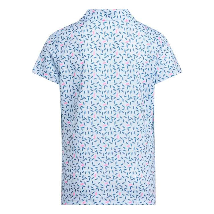 adidas Junior Short Sleeve Printed Golf Polo