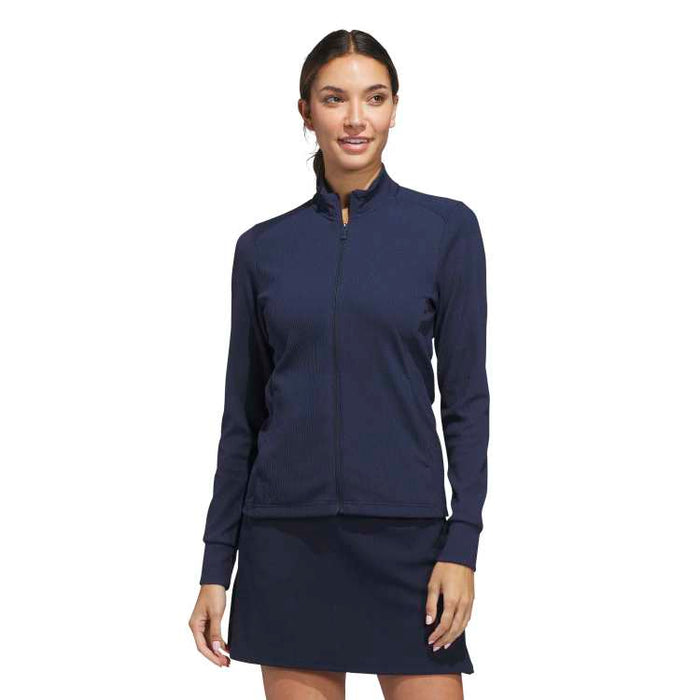 adidas Ladies Performance Textured Full Zip Golf Jacket