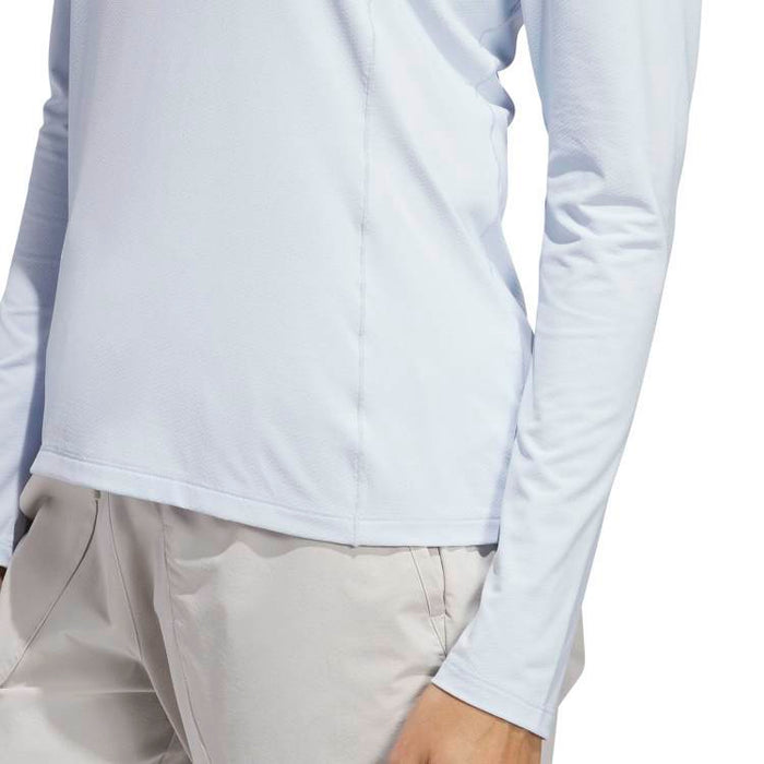 adidas Ultimate365 Solid 1/4 Zip Mock Golf Polo