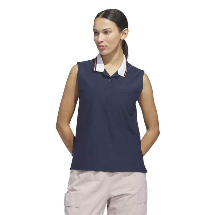 adidas Ladies Beyond The Course Twistknit Sleeveless Golf Polo