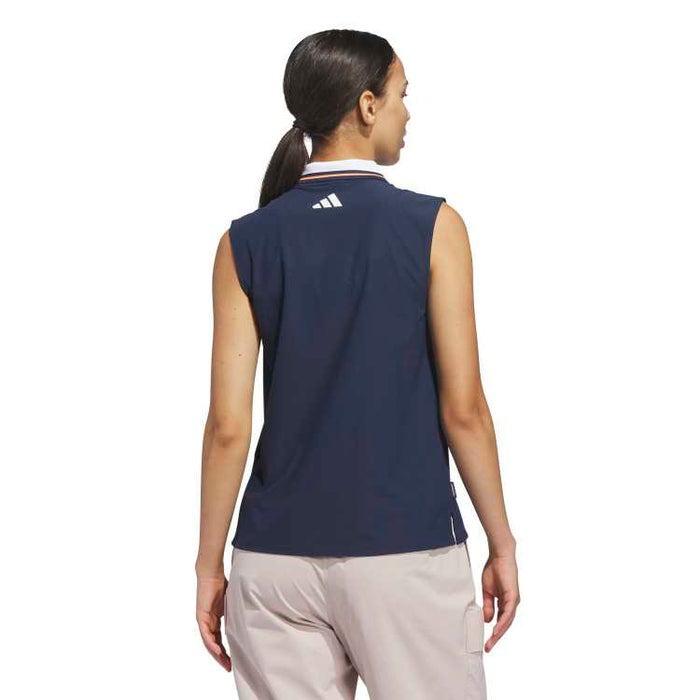 adidas Ladies Beyond The Course Twistknit Sleeveless Golf Polo