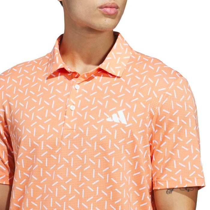 adidas Ultimate365 Mesh Print Climacool Golf Polo