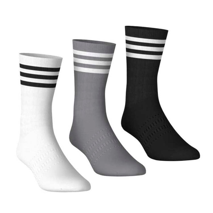adidas 3 Pack Golf Crew Socks