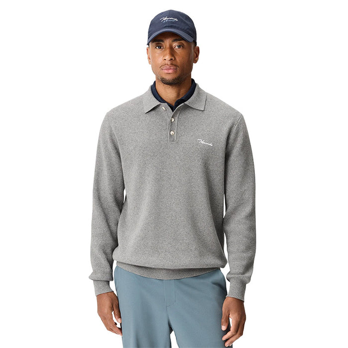 Macade Club Knit Golf Polo - Grey 