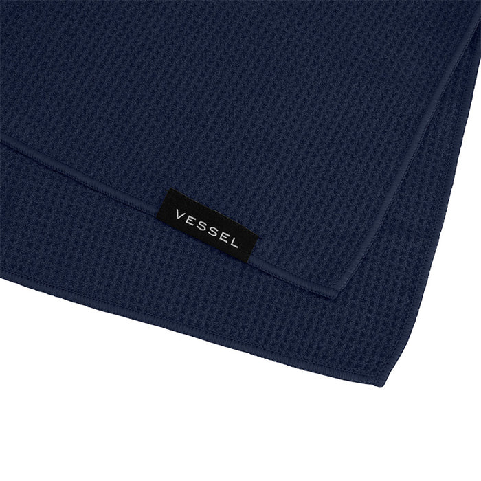 Magnetic Golf Towel | 20" x 20" - Navy Logo View