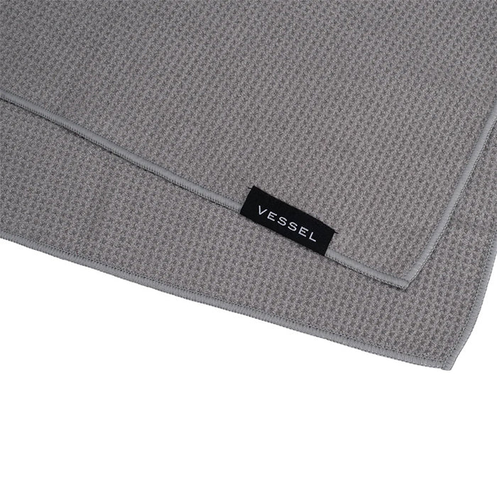 Vessel Magnetic Golf Towel | 20" x 20"  - Grey Logo View