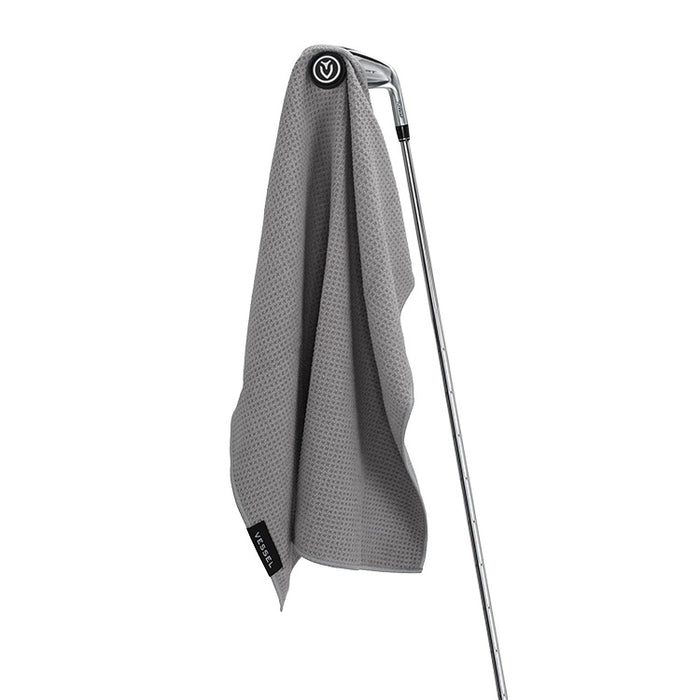Vessel Magnetic Golf Towel | 20" x 20"  - Grey 