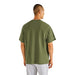 Malbon Bermuda Golf T-Shirt - Military Green Back View