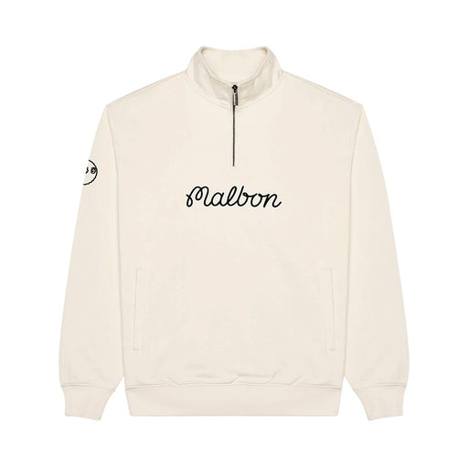 Malbon Collegiate Golf Pullover - Ivory 