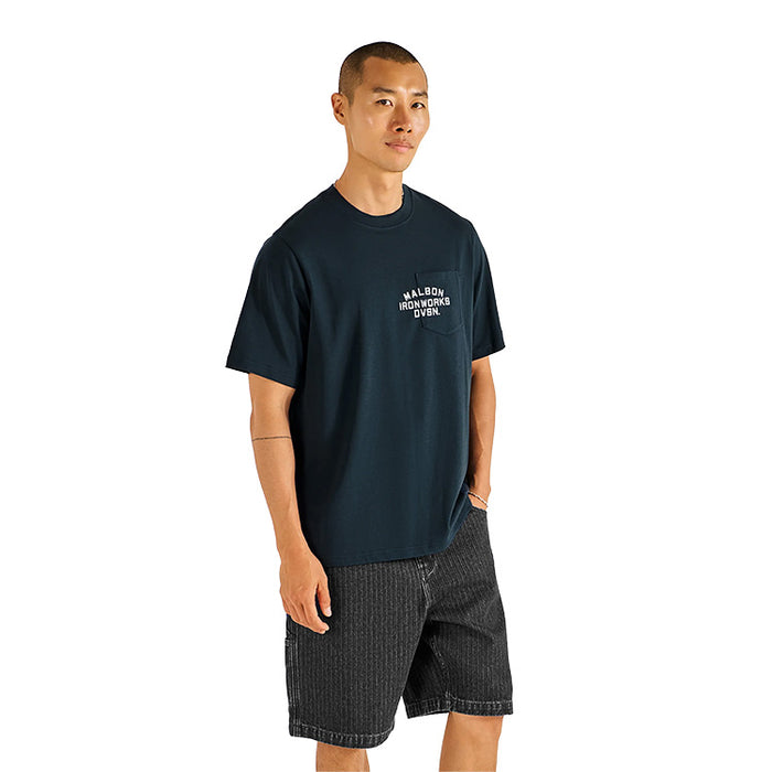 Malbon Vista Ironworks Golf T-Shirt - Blueberry 