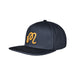 Malbon M Script Golf Snapback - Blueberry Side View