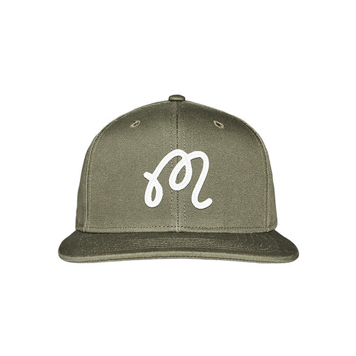 Malbon M Script Golf Snapback - Military Green 