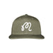 Malbon M Script Golf Snapback - Military Green 