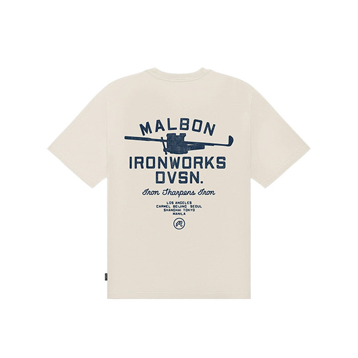 Malbon Vista Ironworks Tee - Ivory