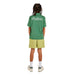 Malbon Junior Cooper Bucket Golf Polo - Moss Back View