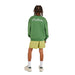 Malbon Junior Cooper Bucket Golf Pullover - Moss Back View