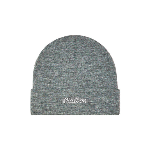 Malbon Script Golf Beanie - Heather Grey