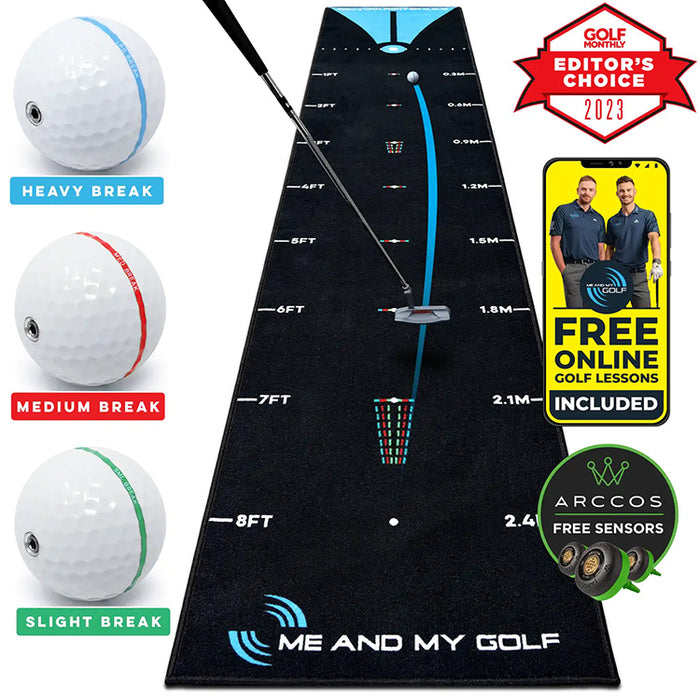 Me and My Golf The Breaking Ball 7FT Putting Mat