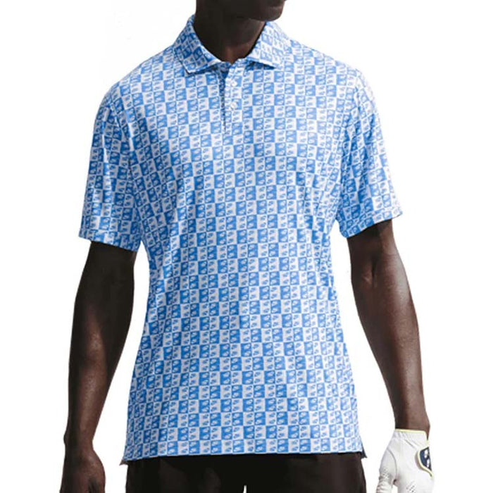 Nike Par 5 Dri Fit Icon Print Golf Polo