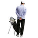Nike Velocity Men's Therma-FIT 1/2-Zip Golf Pullover - Purple Fade/Black Back View