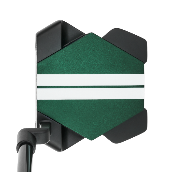 View at address of the Odyssey Turtle Crank Hosel aka Plumbers Neck Golf Putter