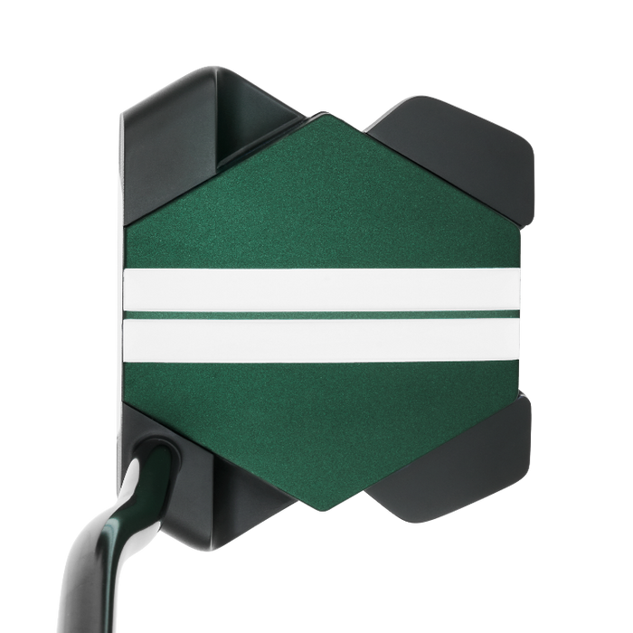 Odyssey Turtle Double Bend Golf Putter viewed at address