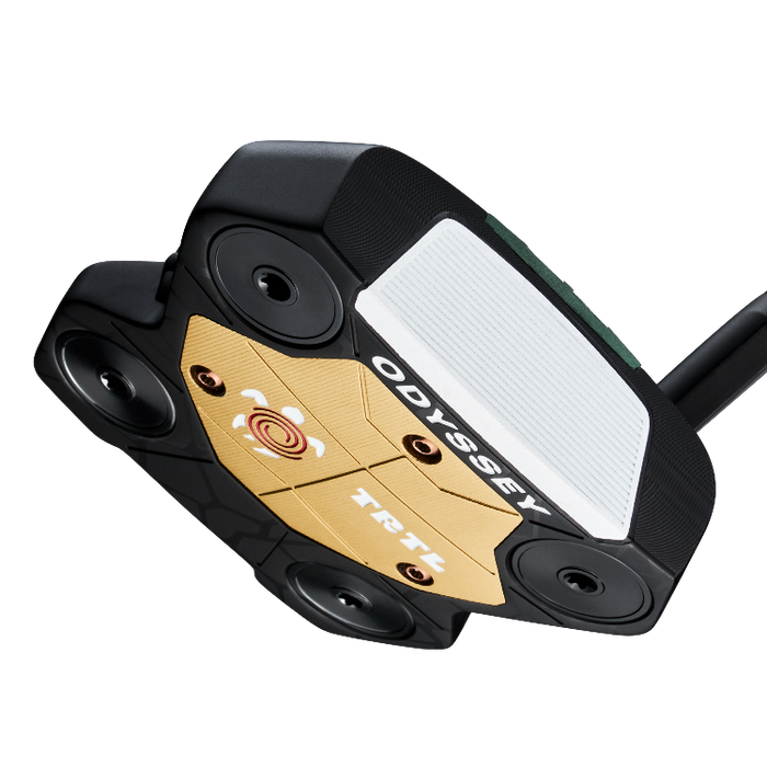 An Odyssey Turtle Golf Putter, with a slant neck hosel