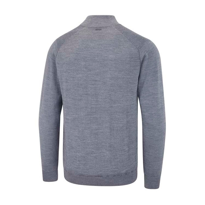 PING Murphy 1/4 Zip Golf Pullover - Grey Marl Back View