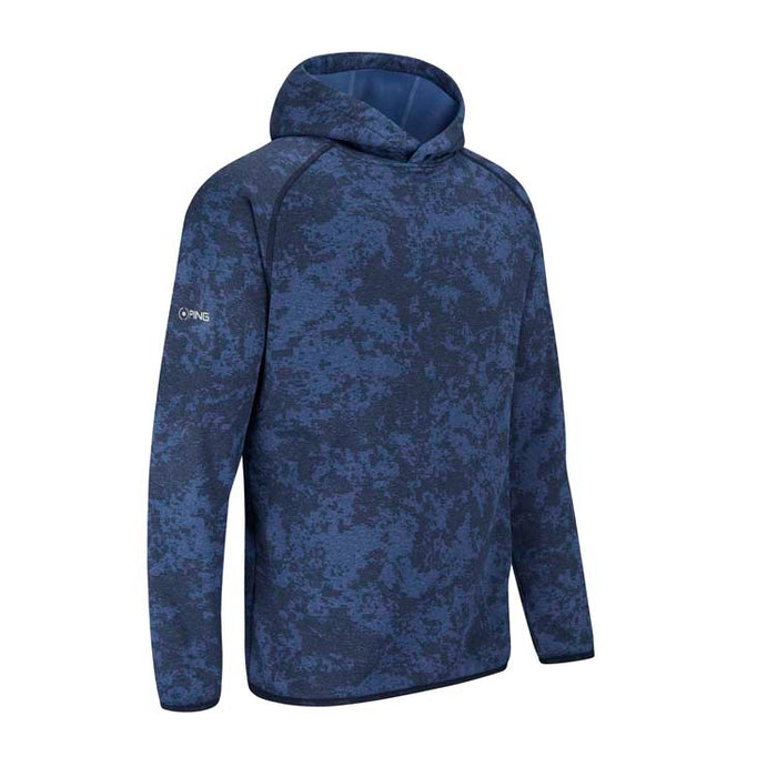 PING Saul Golf Hoodie - Deep Sea Blue Side View