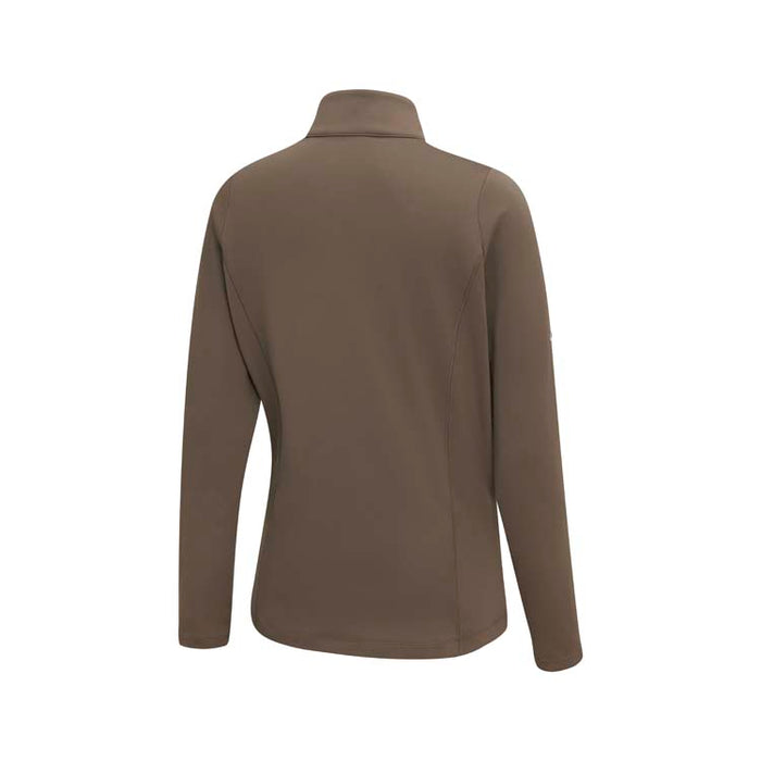 PING Ladies Aveline 1/4 Zip Golf Pullover - Coffee Back View