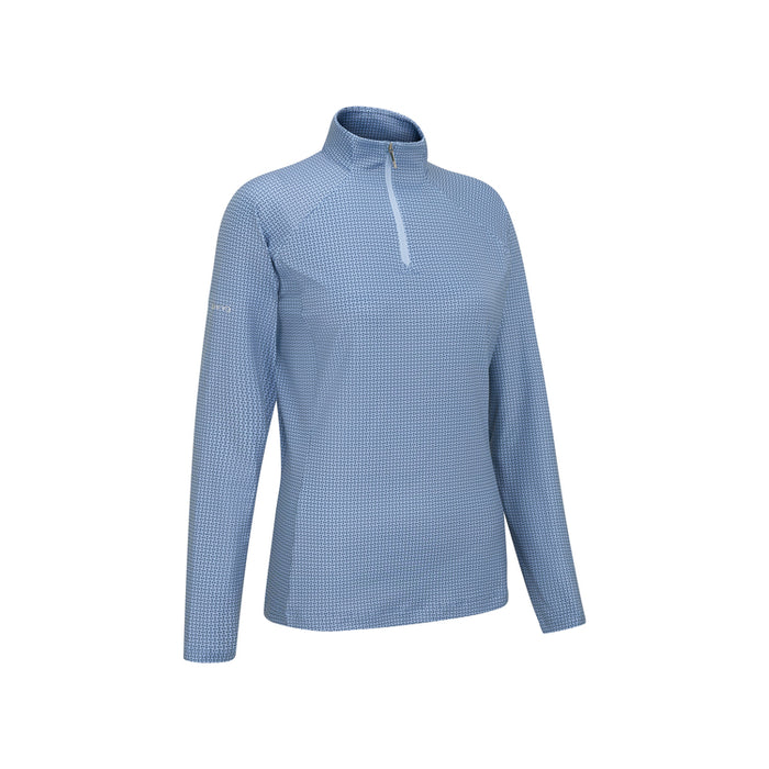 PING Ladies Jasmine 1/4 Zip Golf Pullover - Viola/Blue Indigo Side View