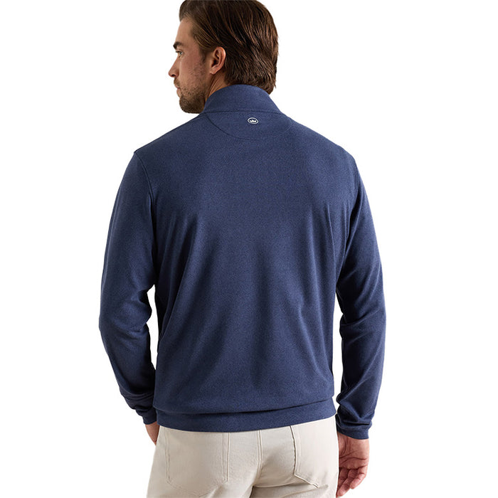 Peter Millar Ardent Air 1/4 Zip Golf Pullover - Navy Back View