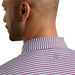 Peter Millar Brooks Performance Jersey Golf Polo - Bordeaux Detailed View