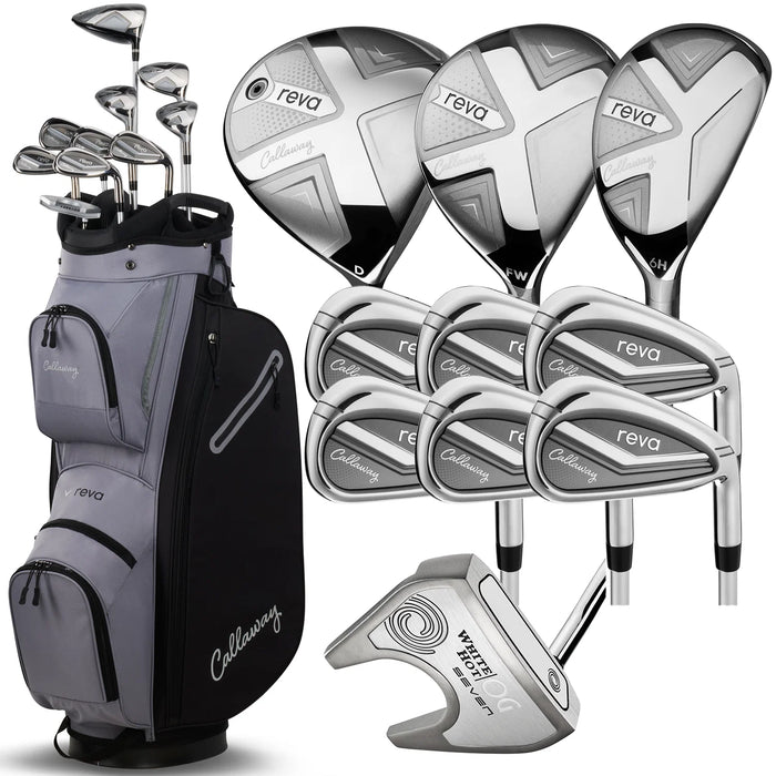 Callaway Reva Ladies 11pc Cart Bag Golf Package Set - Left Handed